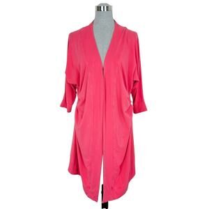 Vtg Lululemon Namaste Open Front Cardigan in‎ Pink